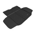 3D Mats Usa Direct Fit, Raised Edge, Black, Thermoplastic Rubber Of Carbon Fiber Texture, Non-Skid M1HD0981309